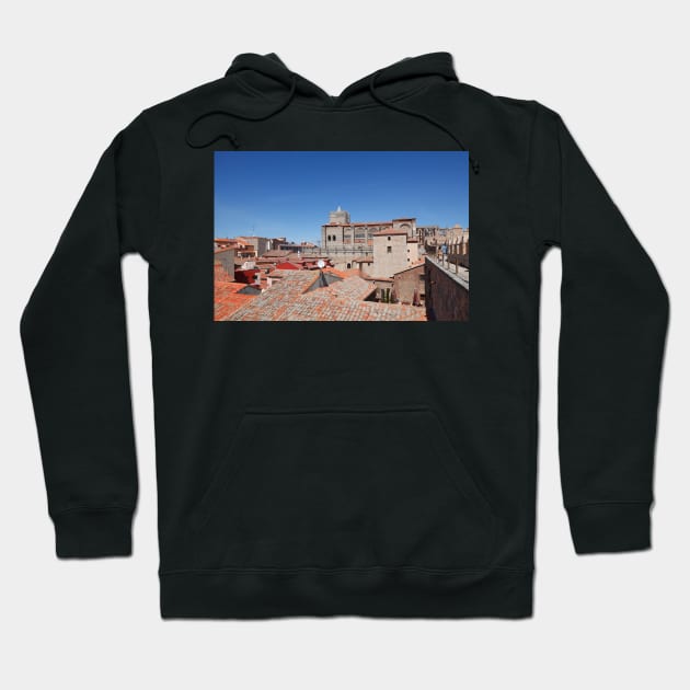 Catedral del Salvador, cathedral with city walls, Avila, Spain, Europe Hoodie by Kruegerfoto